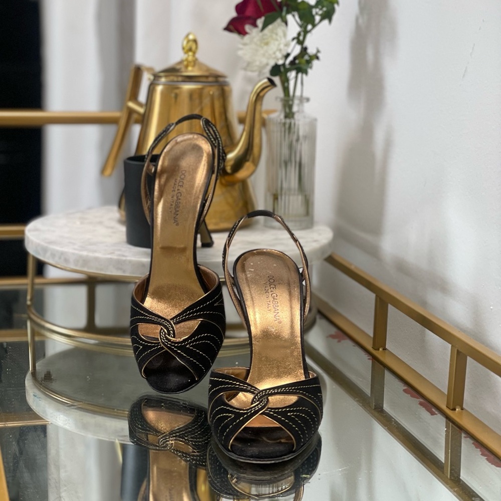 Dolce & Gabbana Peep Toe Heels - Picture 3 of 10